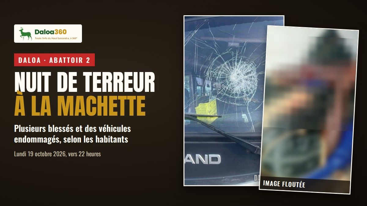 Daloa : des jeunes armés de machettes sèment la terreur à Abattoir 2