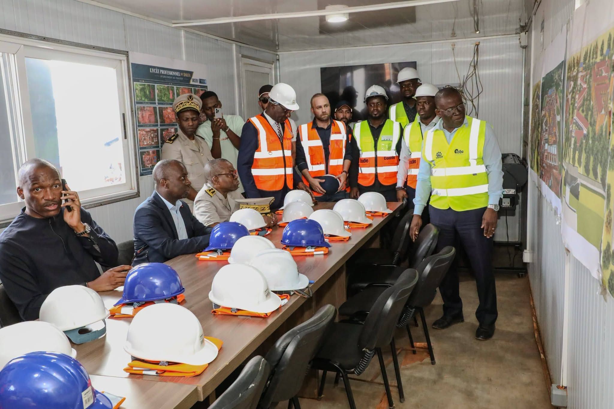 Présentation de l'avancement des travaux du futur lycée technique de Daloa