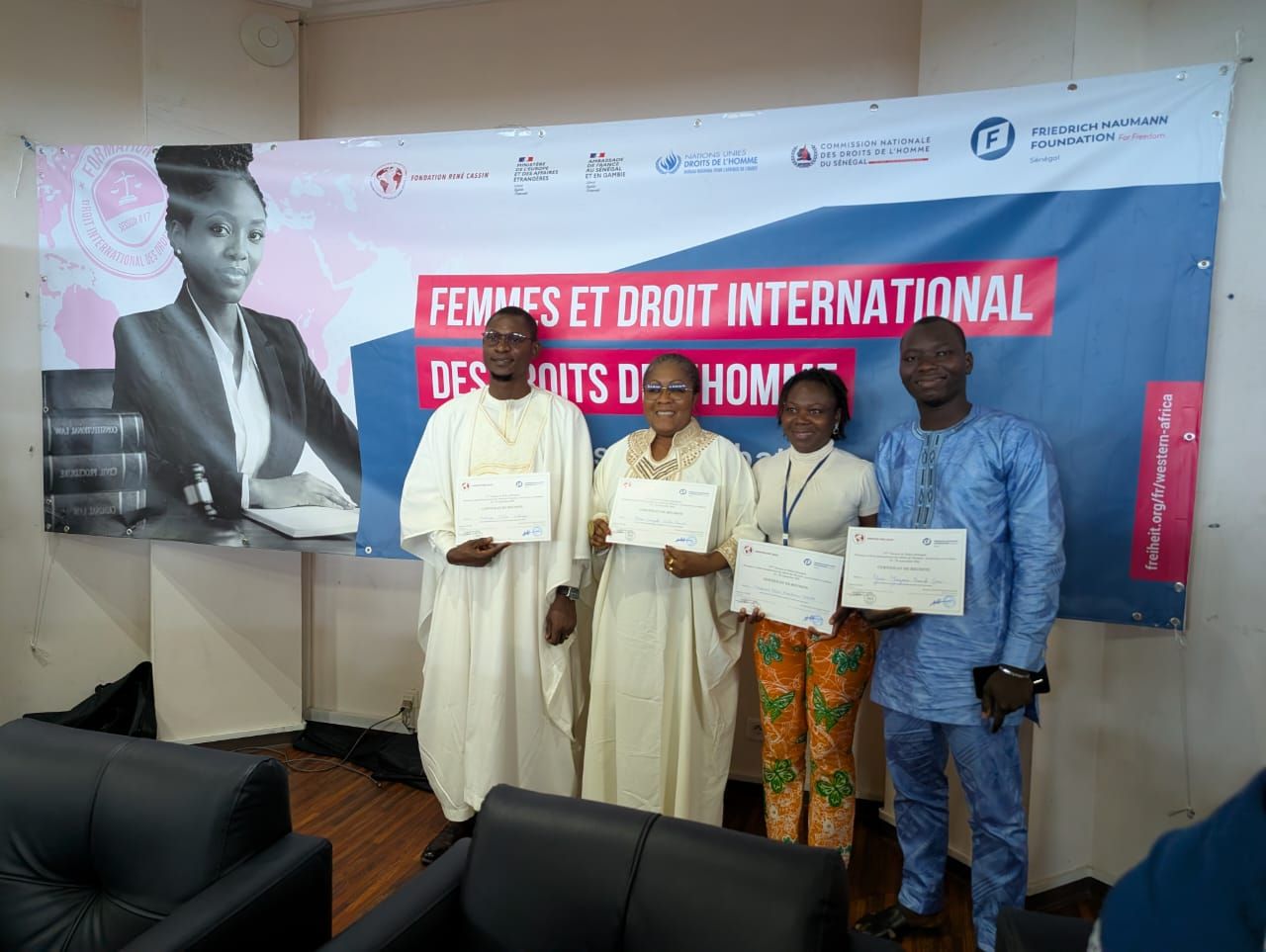 maman Boya et les autres distingués lors de la 17e session de Dakar sur les droits des femmes